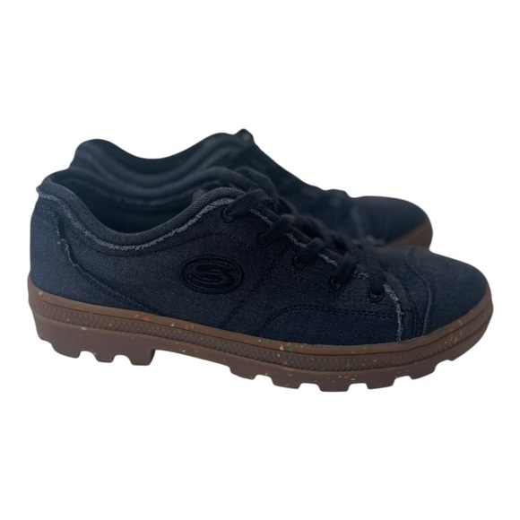 Skechers Women’s Street Roadies Earth Roots Black Speckled Gum Platform Sneakers - Picture 4 of 9